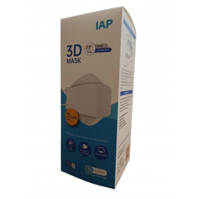 IAP 3D立體防護口罩 (30片 獨立包裝)???? 成人(白色) KF94 
